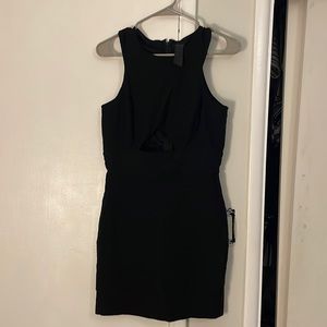 Black mini dress